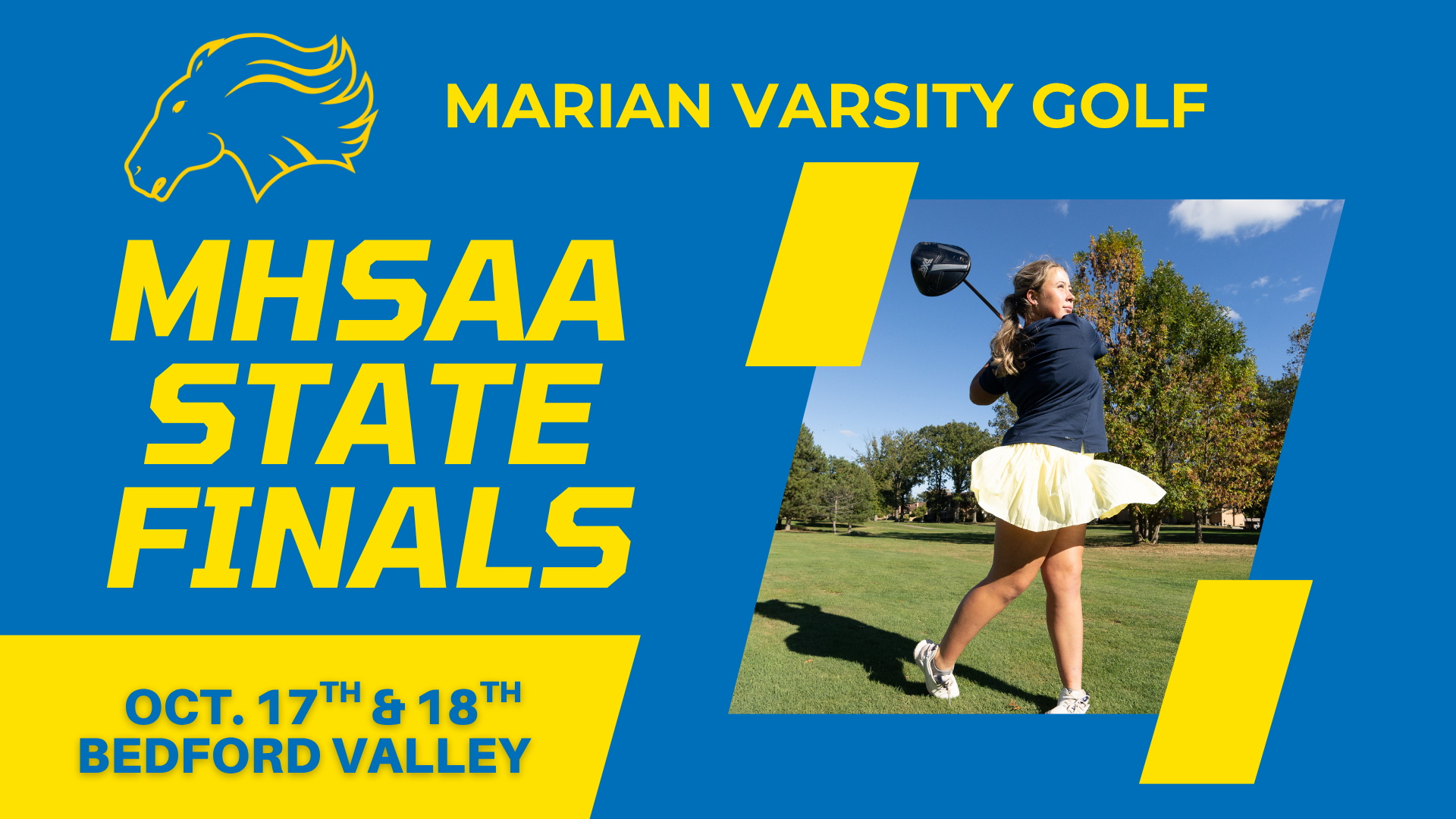 Varsity Golf competes in the D2 MHSAA Girls Golf Finals October 17-18 in Battle Creek