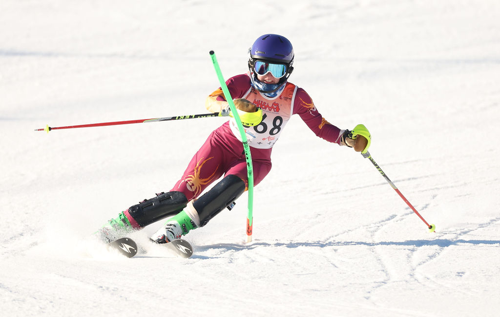 Susie Klein finished 24th in slalom and 37th overall in giant slalom at MHSAA Finals.