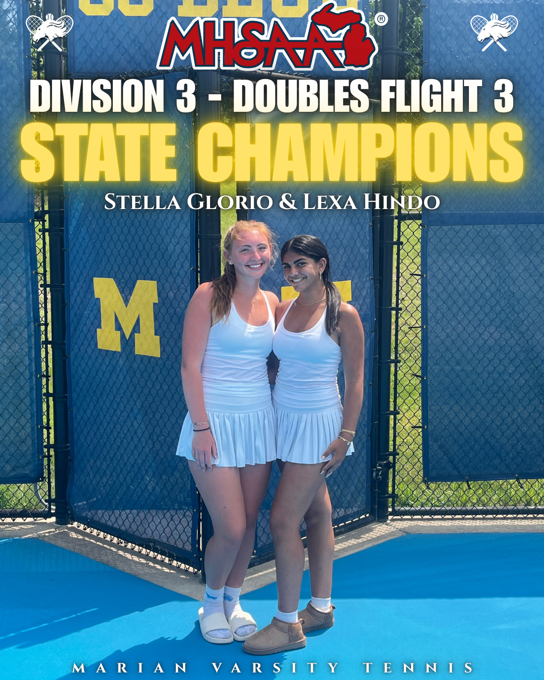 Marian&rsquo;s Glorio and Hindo Capture State Title in Doubles Flight 3